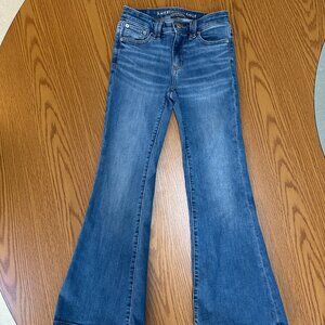 AE Boho Flare Jeans | Medium Wash Stretch Denim